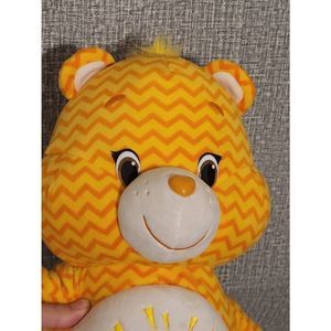 Care Bears Funshine Bear Yellow Chevron Striped Plush Stuffed Animals Cartoons